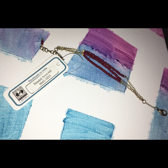 Mata Traders Handmade (India) Beaded Bracelet NWT - Picture 3 of 3